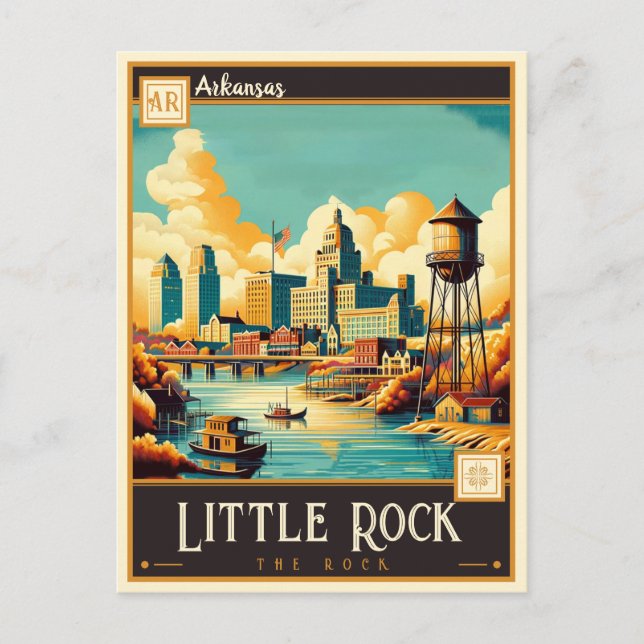 Little Rock, Arkansas | Vintage Vykort (Framsida)