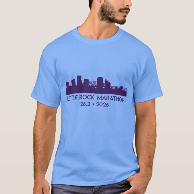 Little Rock Marathon 2026 T Shirt (Framsida)