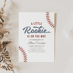 Little Rookie Baseball Baby Shower Inbjudningar