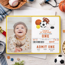 Little Rookie Sports 1-årsdag | Rolig All-Star