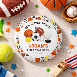 Little Rookie Sports 1-årsfest All-Star Knapp