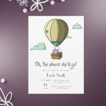 Little Rosa Bear in Luftballong Baby Shower
