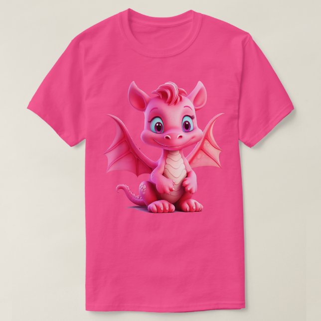 Little Rosa Dragon T Shirt (Design framsida)