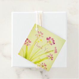 Little Rosa Plum Flowved Gåvor Etiketter