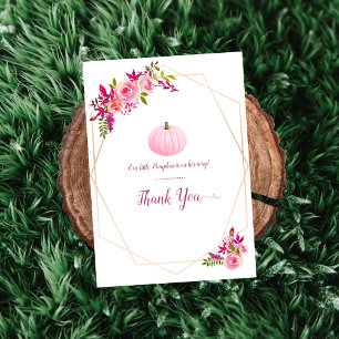 Little Rosa Pumpkin Baby Shower Tack Kort