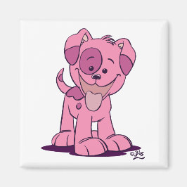 Little rosa puppes magnet