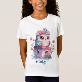 Little Rosa Uggla Watercolor T Shirt