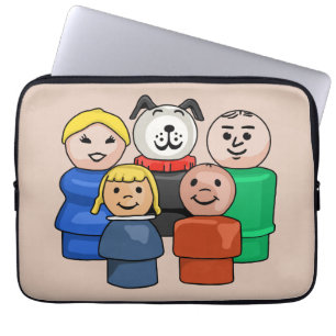 Little Round People Family Laptop Fodral