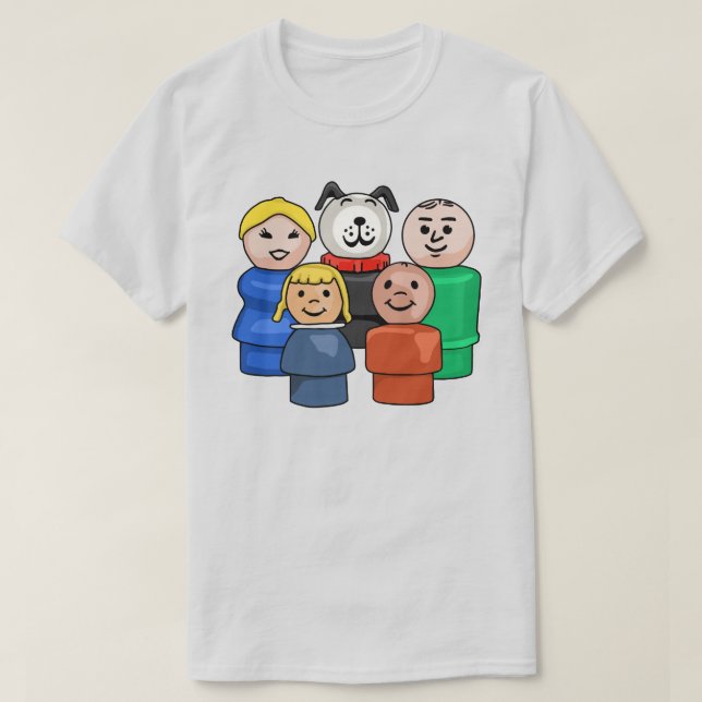 Little Round People Family T Shirt (Design framsida)