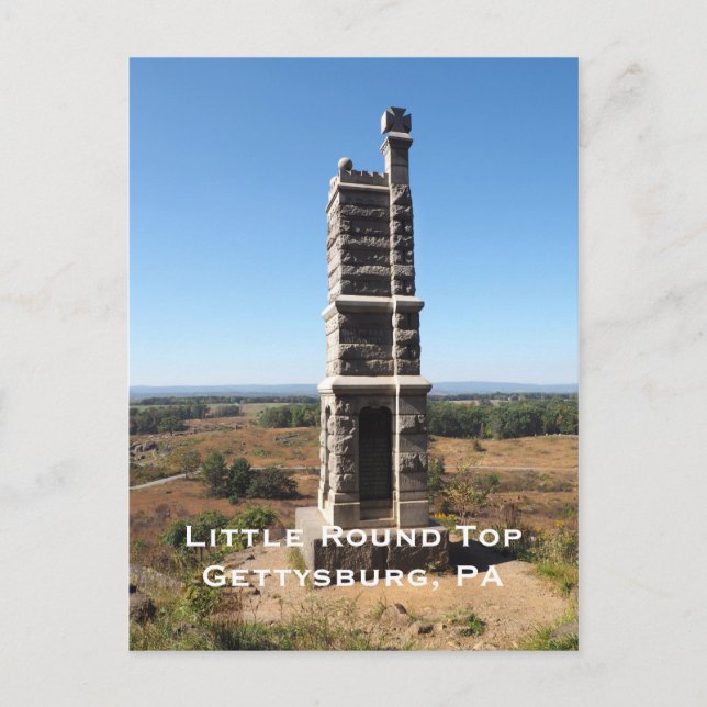 Little Round Top i Gettysburg PA Vykort (Framsida)