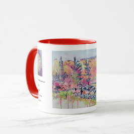 Little Roundtop Redbuds Målning / Larry Lerew Mugg