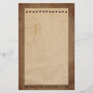 Little Rusty Stars Stationery Brevpapper