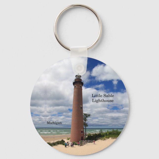 Little Sable Lighthouse-nyckelring Nyckelring (Framsida)