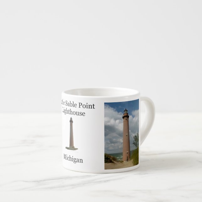 Little Sable Point Lighthouse espressomugg (Framsida höger)