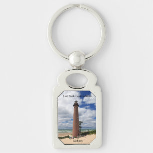 Little Sable Point Lighthouse metall nyckelring
