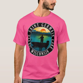 Little Saint Germain Sjö Wisconsin Fishing T Shirt