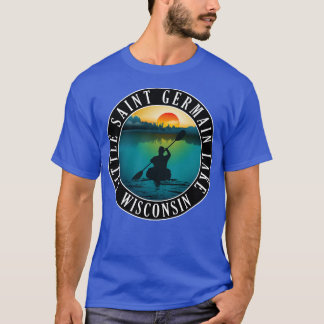 Little Saint Germain Sjö Wisconsin Kayaking T Shirt