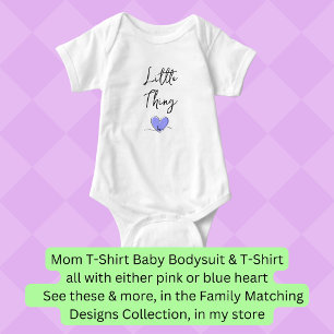 Little Sak - Blue Heart - Matching Mamma Bub Pair T Shirt