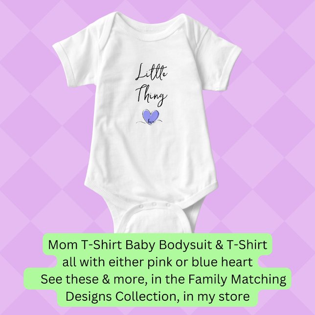 Little Sak - Blue Heart - Matching Mamma Bub Pair T Shirt (Skapare uppladdad)