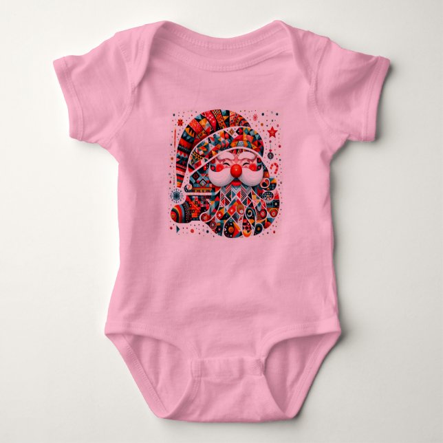 Little Santa Bodysuit T Shirt (Framsida)