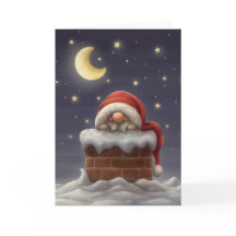 Little Santa in a skorsten