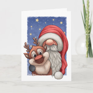 Little Santa och hans lilla renar Kort