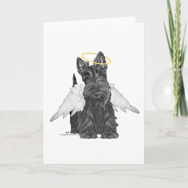 Little Scottie Angel Kort (Framsida)