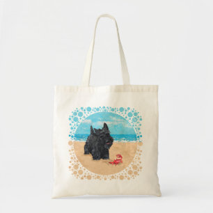 Little Scottie hittar en krabba vid Beach Tygkasse