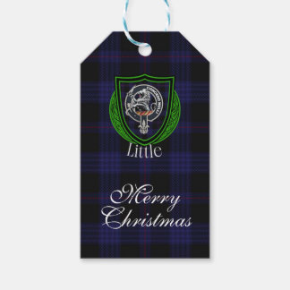 Little Scottish Clan Tartan & Crest Presentetikett