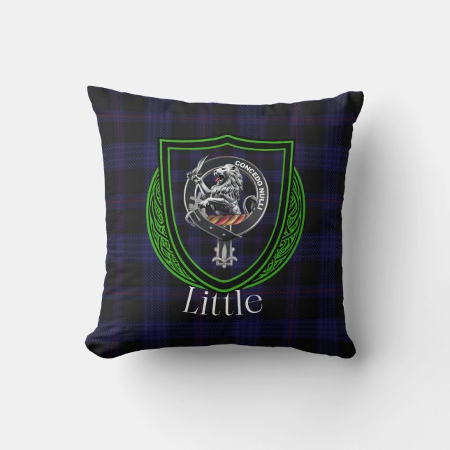 Little Scottish Klan Tartan & Vapensköld Kudde (Framsida)