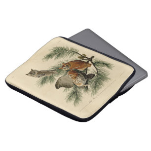 Little Screech Uggla från Audubon's Birds of Ameri Laptop Fodral