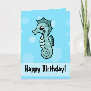 Little Seahorse Birthday-kort Kort