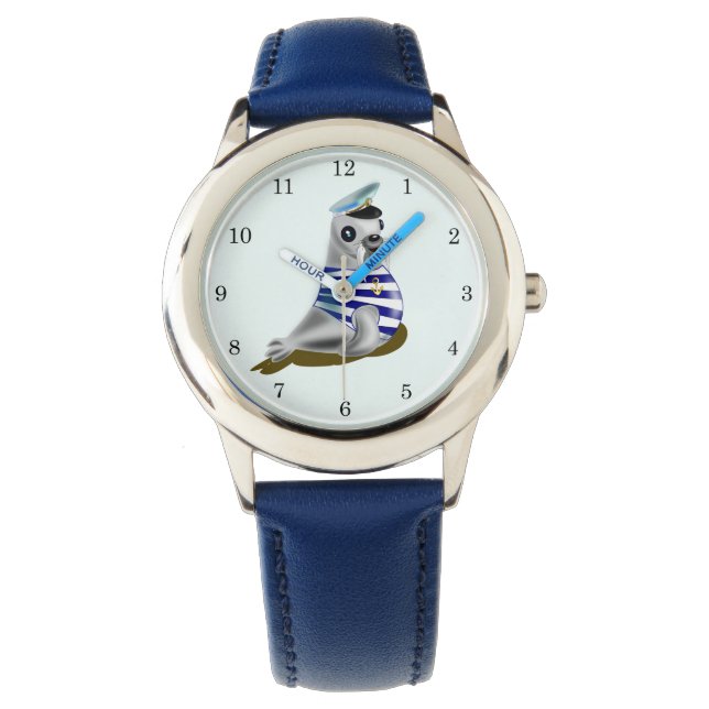 Little Seal Sailor Funny Watch Armbandsur (Framsida)