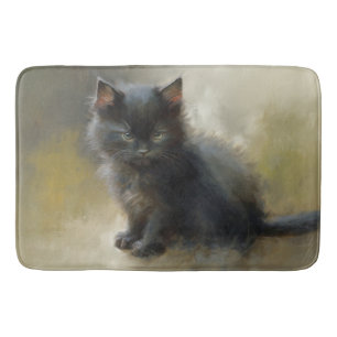Little Shadow Black Kitten Badrumsmatta