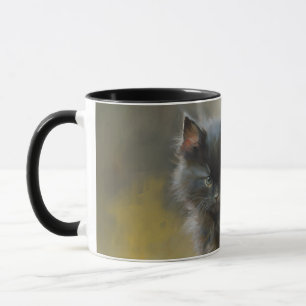 Little Shadow Black Kitten Mugg