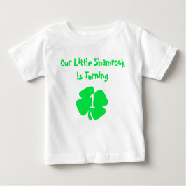 Little Shamrock 1st Birthday Baby T-Shirt