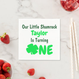 Little Shamrock 1st Birthday Pappersservett