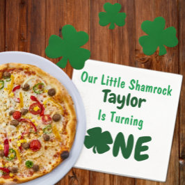 Little Shamrock 1st Birthday Pappersservett