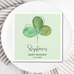 Little Shamrock Grönt Baby Shower Pappersservett