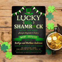 Little Shamrock St. Patrick Day Baby Shower Real
