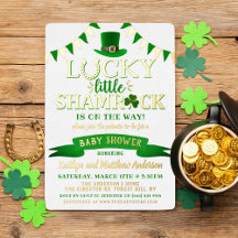 Little Shamrock St. Patrick Day Baby Shower Real
