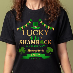 Little Shamrock St. Patrick Day Baby Shower T Shirt