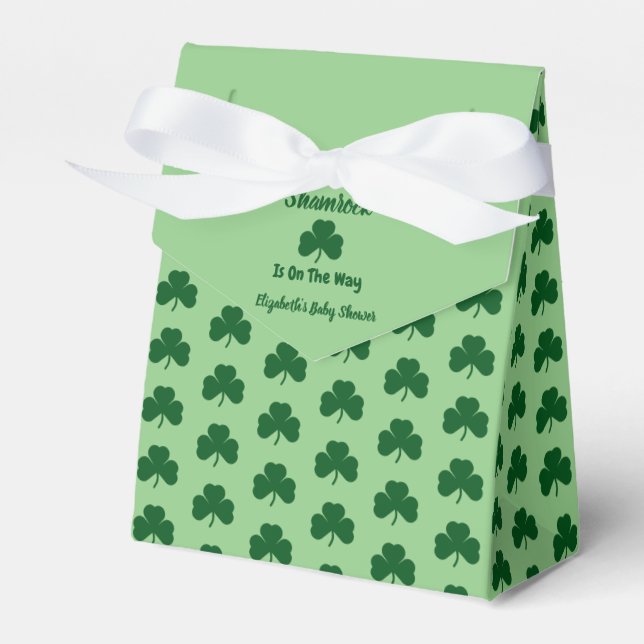 Little Shamrock St patrick's day Baby Shower Presentaskar (Framsidan Sidan)