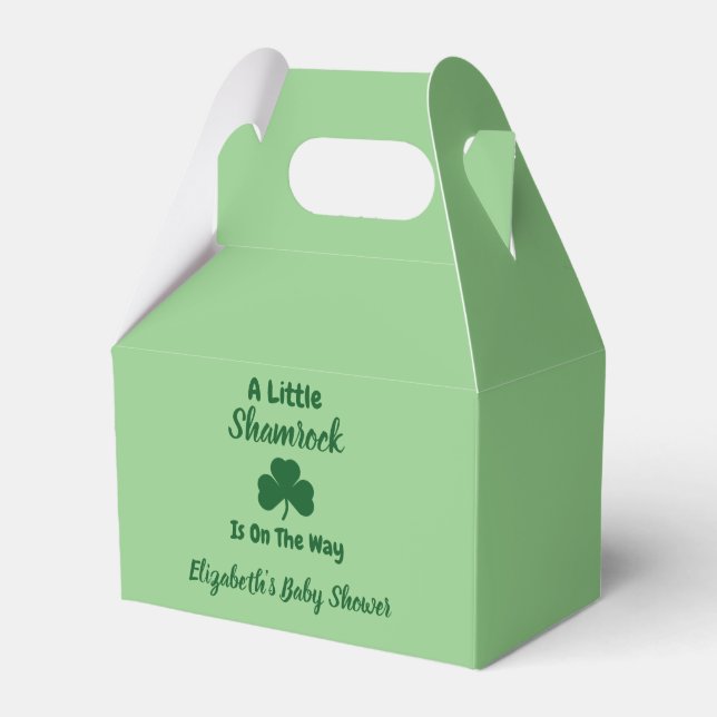 Little Shamrock St patrick's day Baby Shower Presentaskar (Framsidan Sidan)