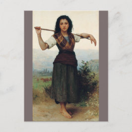 Little Shepherdes av Bouguereau Vykort