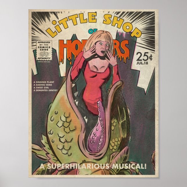 Little Shop of Horrors Movie Poster (Framsidan)