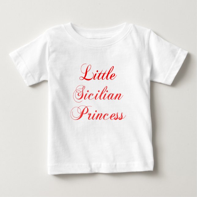 Little Sicilian Princess T Shirt (Framsida)