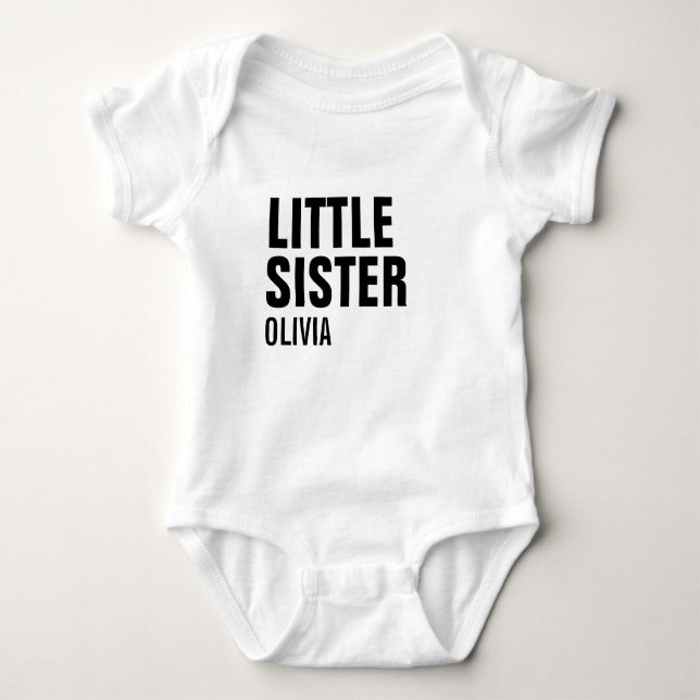Little Sister Anpassningsbar Baby Bodykostym Tee (Framsida)