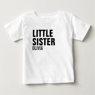 Little Sister Anpassningsbar Baby Romper T Shirt