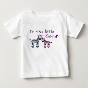 Little Sister (av en storebror) Zebra t-shirt